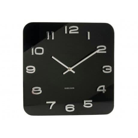 Karlsson - VINTAGE Square Clock - Karlsson - Svart