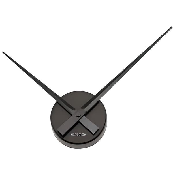 Karlsson KA4348BK Väggklocka Nålar Little big time mini Metall aluminium Svart D41 cm