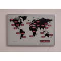 Miniatyrbild 2 av 2: NEXTIME "WORLD TIME DIGIT" Väggklocka 55 x 36