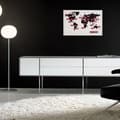 Miniatyrbild 1 av 2: NEXTIME "WORLD TIME DIGIT" Väggklocka 55 x 36
