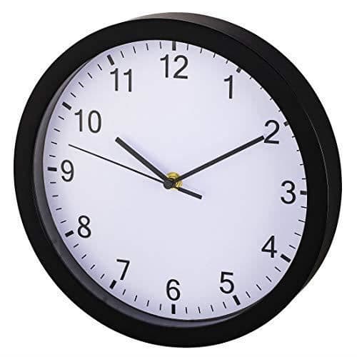 Hama Pure Quartz Väggklocka Circle Svart