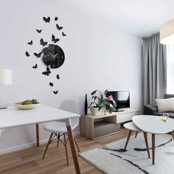 Väggklocka - FLEXISTYLE - 30 cm - Akryl - Modern design - Tyst