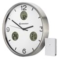Miniatyrbild 1 av 4: Väggklocka - Bresser - MyTime - 30 cm - Rostfritt stål - Vit/Silver