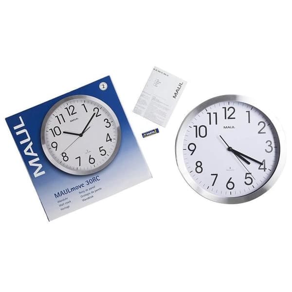 MAULmove Klocka 30 x 30 x 4,5 cm Vit