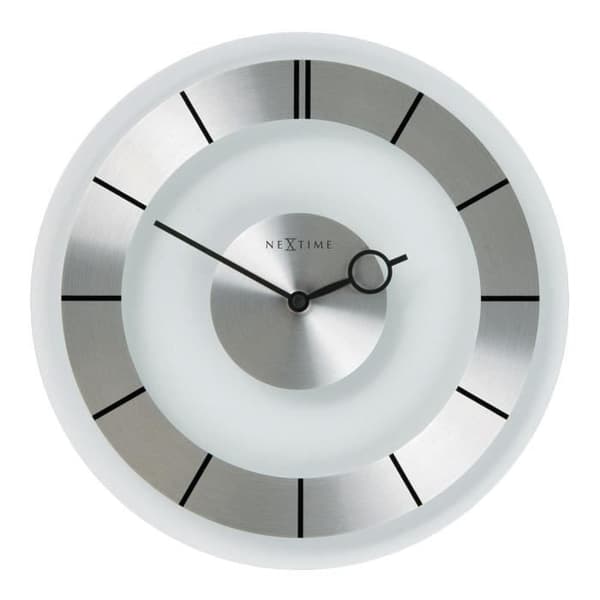 NEXTIME Retro väggklocka - Glas - Ø 31cm