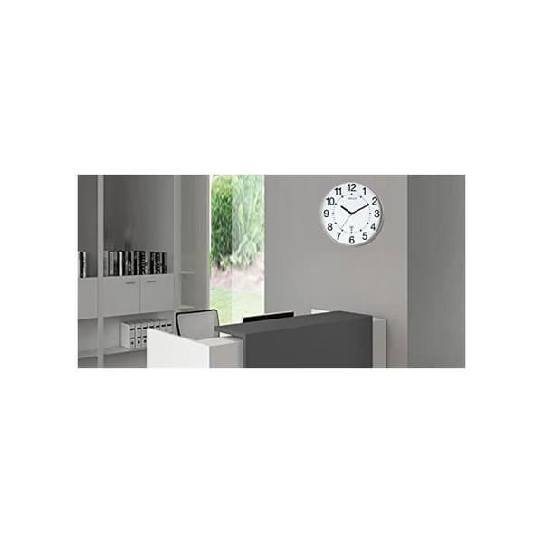 Klocka/Radiostyrd klocka WAVE 30 cm Silver