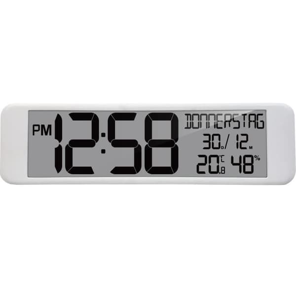 Radioväggklocka - TECHNO LINE - WS 8120 - DCF-77 - Temperaturdisplay - Luftfuktighet inomhus