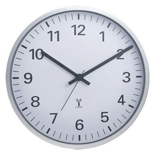 Väggklocka - Technoline - WT 8950 - Radiostyrd - Ø 30 cm - Krom
