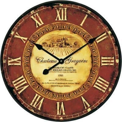 Klocka - TECHNO LINE - WT 1511 - Kvarts - Vintage - 50 cm - Brun
