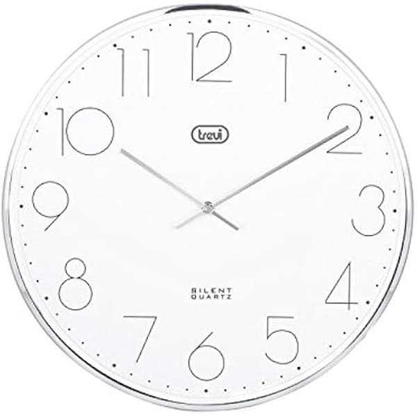Väggklocka - TREVI - OM 3512 - Silver - 30 cm - Modern Design