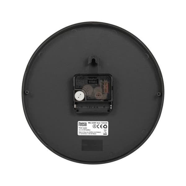 Klocka - pendel Teesa - TSA0038B - Väggklocka 20 cm svart