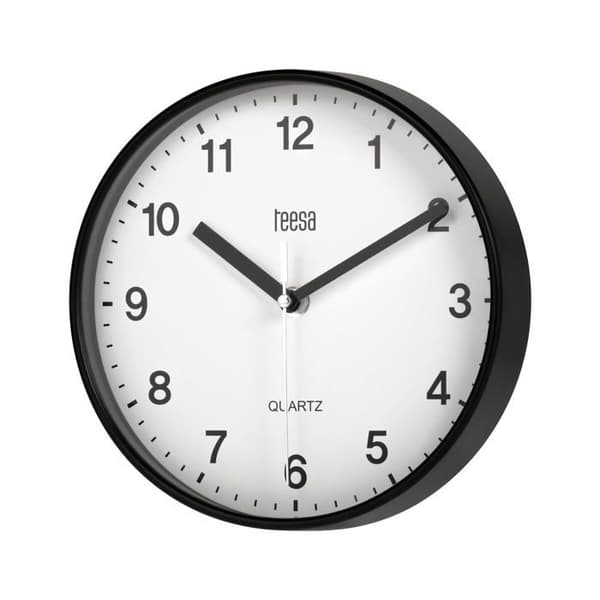 Klocka - pendel Teesa - TSA0038B - Väggklocka 20 cm svart