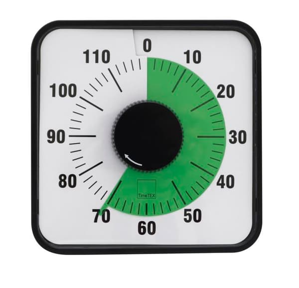 Klocka - pendel Timetex - 61977 - Automatisk klocka 120 minuter, magnetisk, 19 x 19 cm