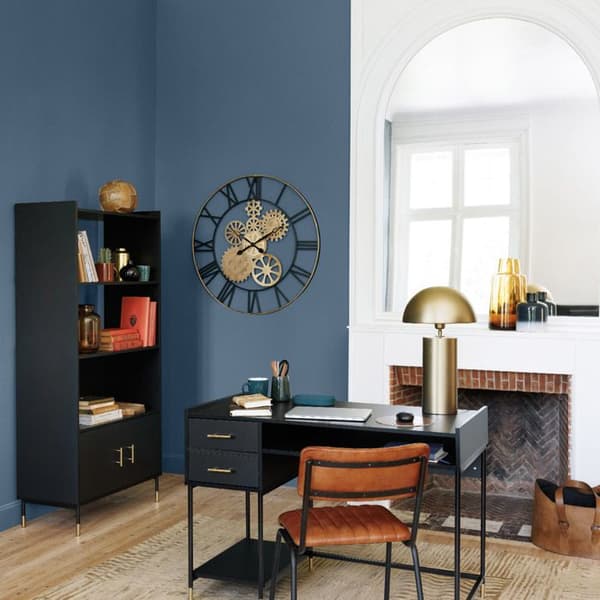 Klocka "Isae" - metall - förgylld - D90 cm - Guld - Atmosphera inredningsdesigner