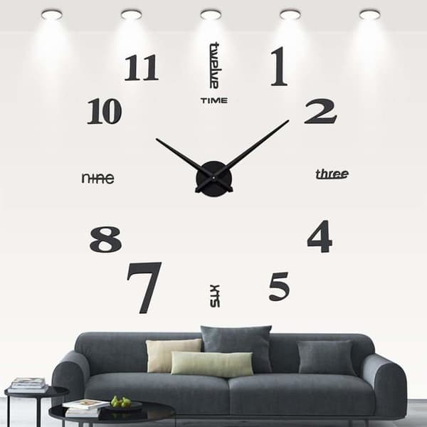Gmmh - 1 - Design Väggklocka 2 00-30 cm 3 d'XXL Modern Klocka av samma gestaltbar Gör Det Själv Väggklocka