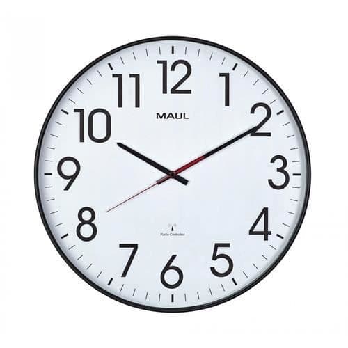 MAUL 9054890 VÄGGKLOCKA DIGITAL VÄGGKLOCKA RUND SVART, VIT