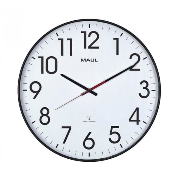 MAUL 9054890 VÄGGKLOCKA DIGITAL VÄGGKLOCKA RUND SVART, VIT