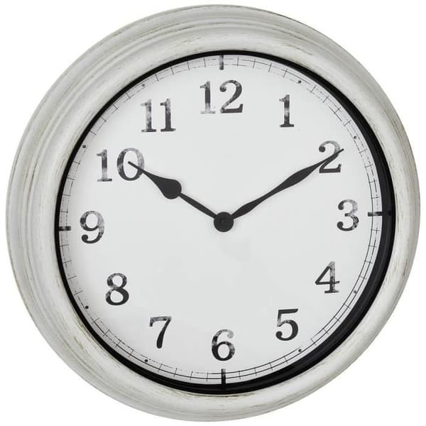 Utomhusklocka - TFA DOSTMANN - 60.3067.02 - 380 mm x 63 mm - Vit - Vattentålig