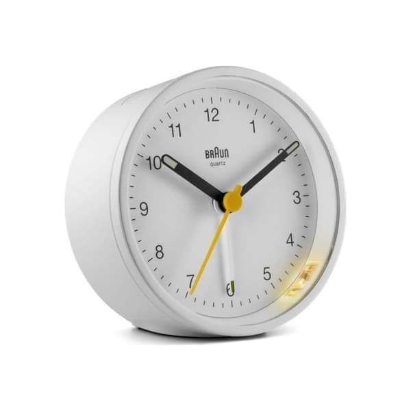 Vägg- och bordsklocka - Braun - BC12W-67048 - Kvarts - Vit - Triangulär