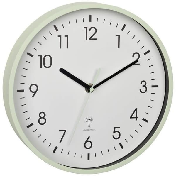 Väggklocka - TFA DOSTMANN - 60.3550.04 - Radiostyrd - Mint - 24,5 cm x 4,2 cm