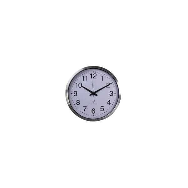 Väggklocka - Perel - 50 cm - Vit och silver - Samtida design - Inomhus