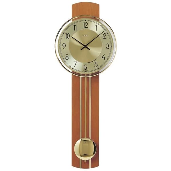 Modern väggklocka med kvartsverk från AMS AM W7115/9
