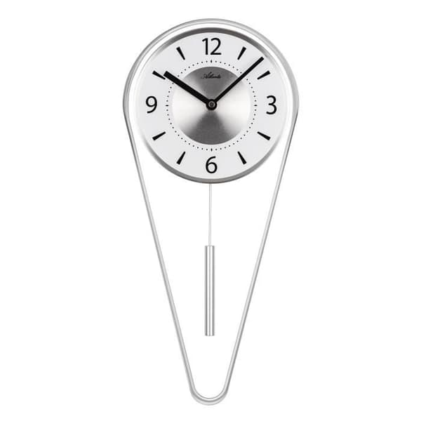 Klocka - ATLANTA - 5008/19 - Silver - Metall/glas - Samtida