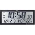 Miniatyrbild 2 av 2: Radiostyrd väggklocka - TREVI - Om 3530 RC - Stor skärm - Termometer - Kalender