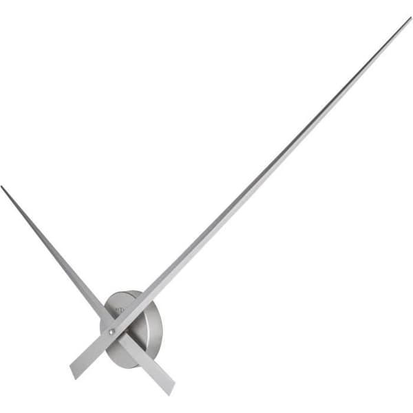 NEXTIME Väggklocka Visar - Aluminium - Silver Ø 85cm