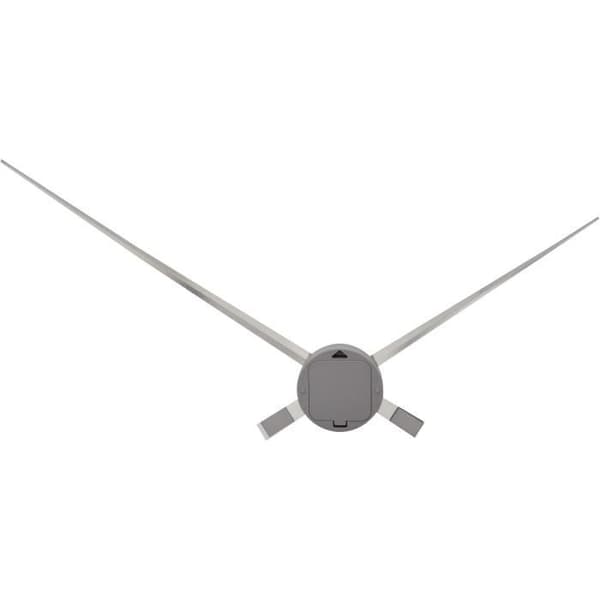 NEXTIME Väggklocka Visar - Aluminium - Silver Ø 85cm