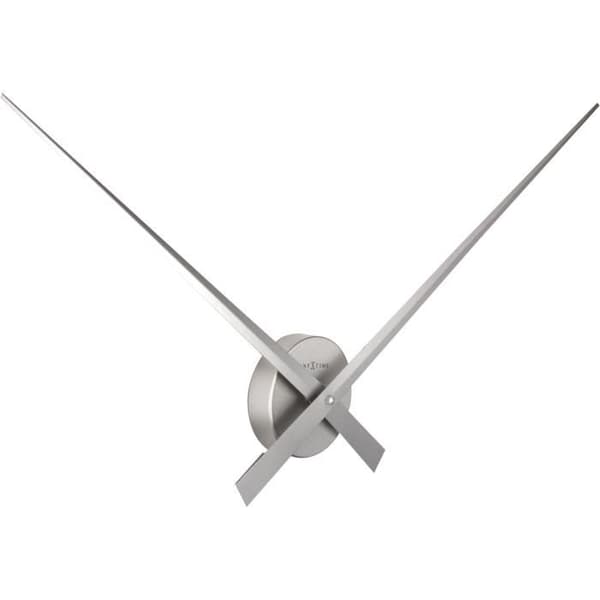 NEXTIME Väggklocka Visar - Aluminium - Silver Ø 85cm