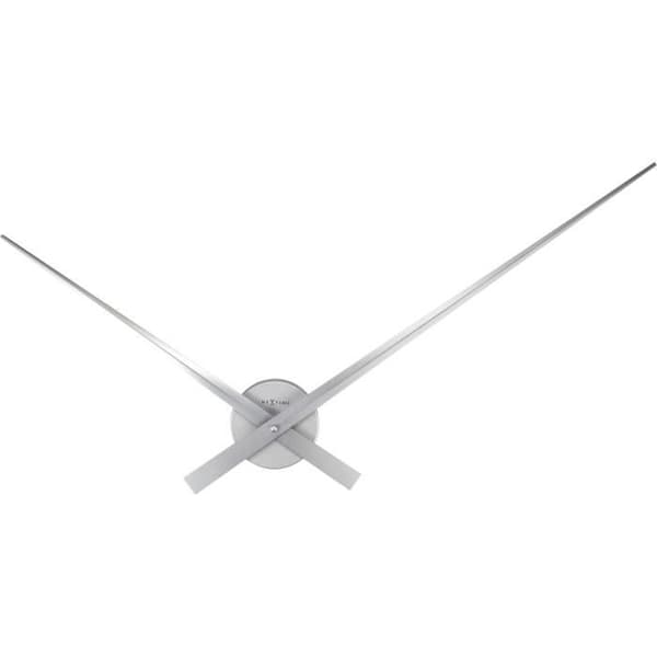 NEXTIME Väggklocka Visar - Aluminium - Silver Ø 85cm