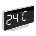 Miniatyrbild 2 av 4: Klocka med alarm och termometer, GreenBlue GB383, vit
