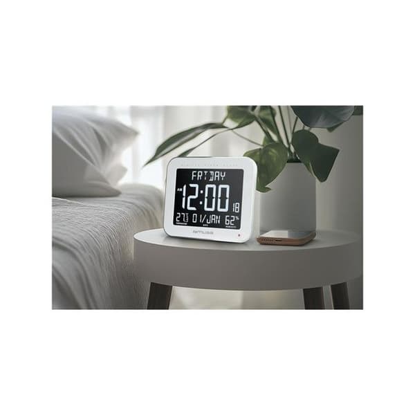 - Digital klocka - LCD-skärm - Automatisk bakgrundsbelysning - MUSE-display - M090WMC