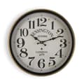 Miniatyrbild 1 av 3: Väggklocka - VERSA - Tenn - Vintage - Metall - 40 cm - Tyst