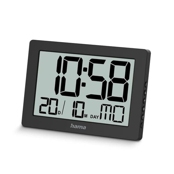 Digital väggklocka "Ko Tao", svart