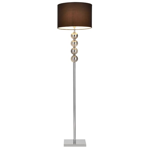 [lux.pro]® Elegant golvlampa - Spheridern 1xE27 - 60W - krom/svart