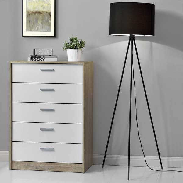 [lux.pro]® Elegant golvlampa - Triangle 1 x E 27 - 40W - svart