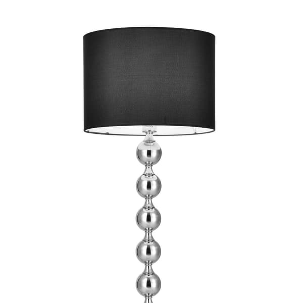 [lux.pro]® Elegantti lattiavalaisin - Spheric Black 1xE 27 - 60W - krominvärinen / musta