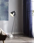Miniatyrbillede 5 af 11: Gulvlampe Sort Metal 128 cm Stativ Stand Justerbar Skærm
