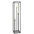 Miniatyrbild 1 av 3: [lux.pro]® Golvlampa Groningen-140x30x30cm-svart / mässing-3xE27-max.60W