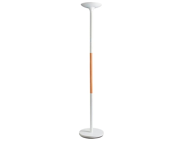 Unilux Pryska LED Uplight golvlampa - vit/trä