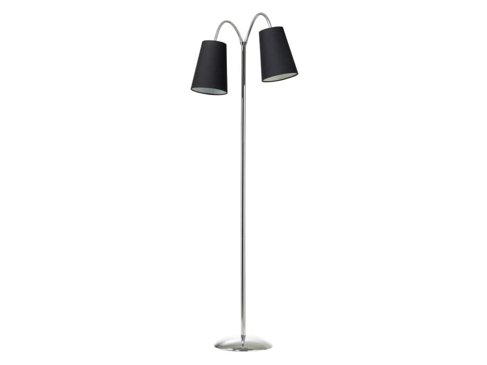 Nielsen Light Tango Golvlampa Krom Inkl. skärmar: svart
