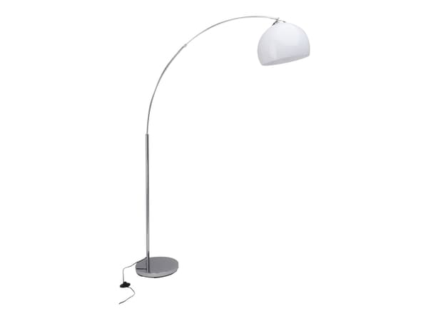 Brilliant Vessa - Gulvlampe - 1 sokkel - E27 - arc - hvit, krom