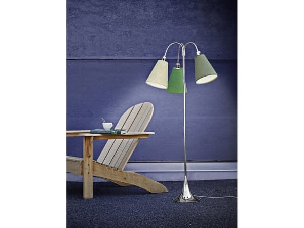 Nielsen Light Gulvlampe Trafik m/afb. på arme - Krom - utan skärmar