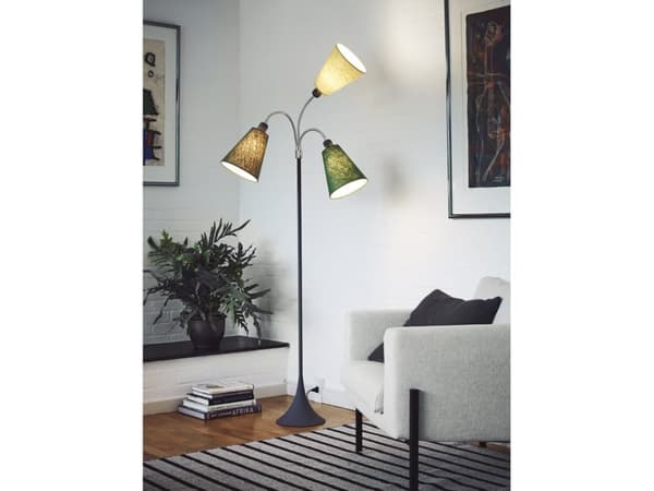 Nielsen Light Gulvlampe Trafik m/afb. på arme - Soft Grå - uten skjermer