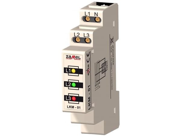 Moduulivalaisin punainen/vihreä/keltainen 230-400V AC LKM-01-40 EXT10000039