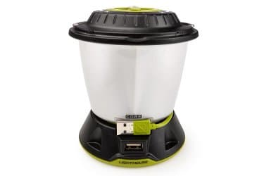 Goal Zero Lighthouse CORE, Batteridriven campinglykta, Svart, Vit, 430 LM, LED, AC, Batteri, USB