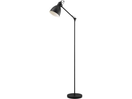 Eglo Priddy - Gulvlampe - 1 sokkel - E27 - svart, hvit