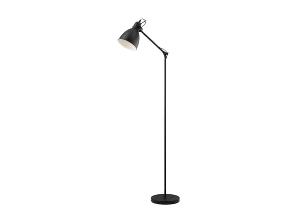 Eglo Priddy - Gulvlampe - 1 sokkel - E27 - svart, hvit